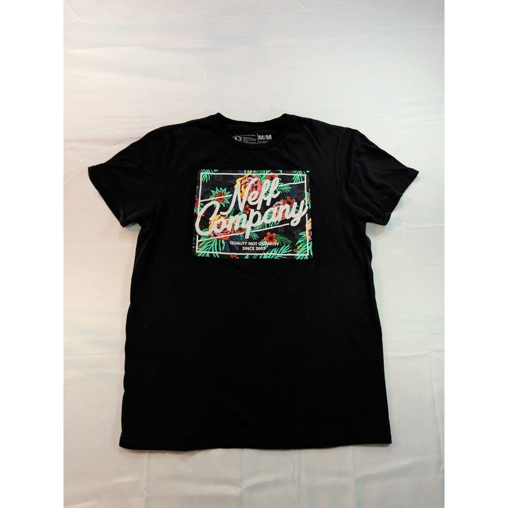 Neff Mens Neff Company Quality Not Quantity Black Floral Streetwear Shirt Medium